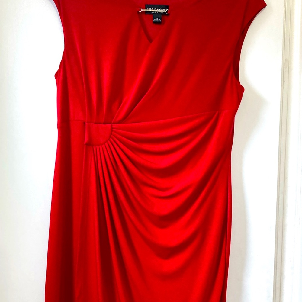 CONNECTED APPAREL SIZE 16 RED MINI DRESS